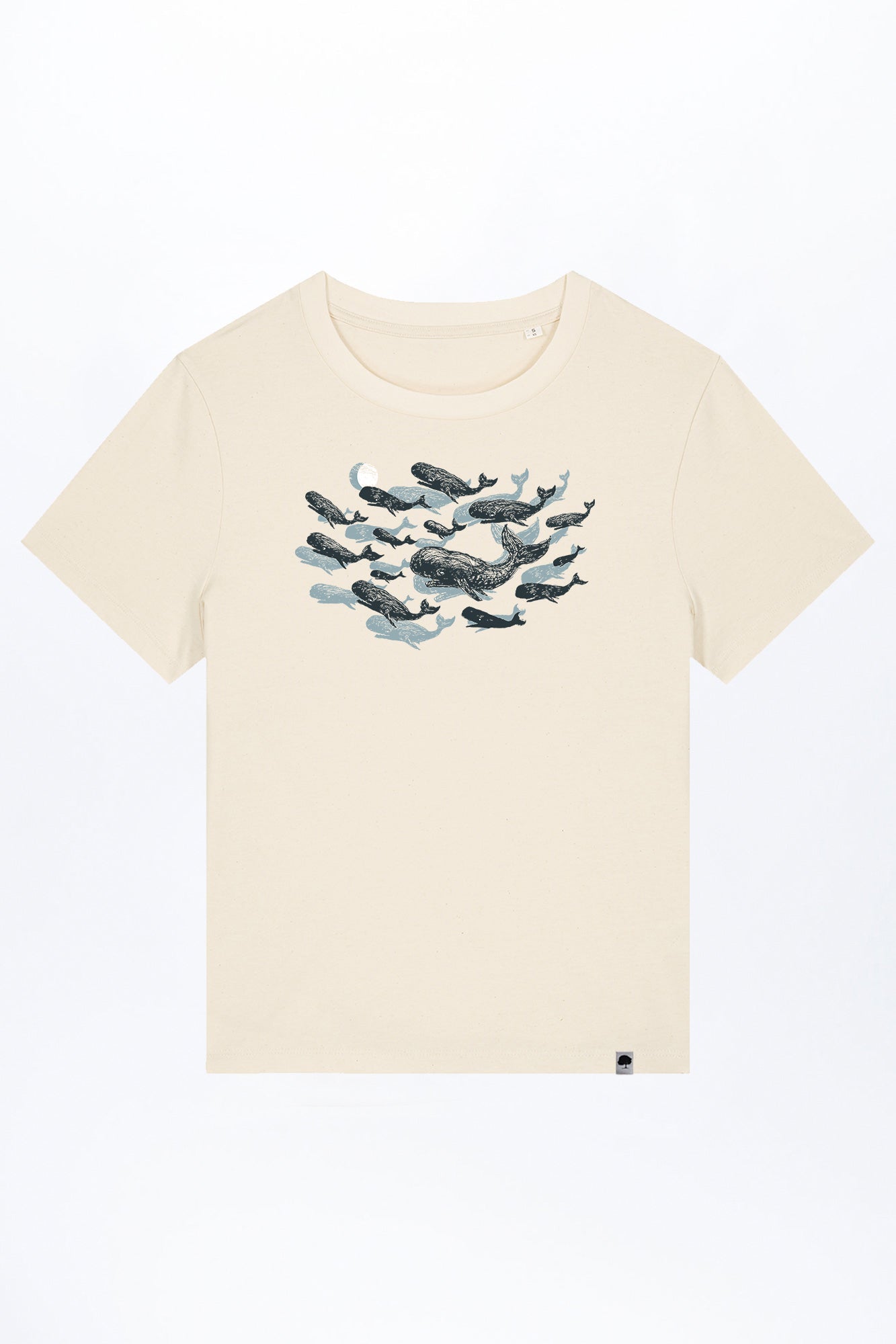 W-STTW172-Basic-T-Shirt-aus-Bio-Baumwolle-Bedrucktes-Design-CASSIMA-Leviathan-Natural-Raw