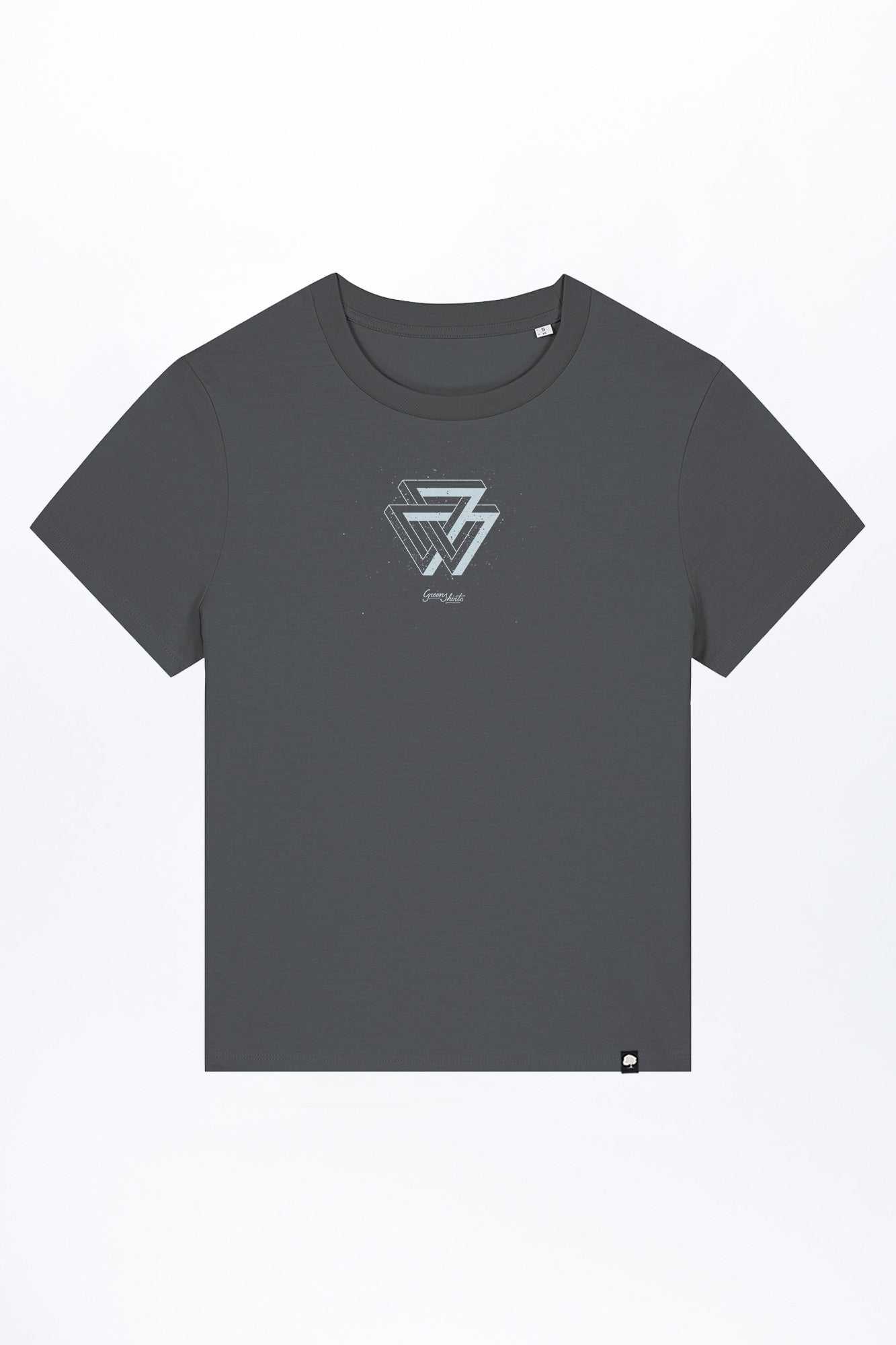 W-STTW172-Basic-T-Shirt-aus-Bio-Baumwolle-Bedrucktes-Design-CASSIMA-Triangle-Anthracite