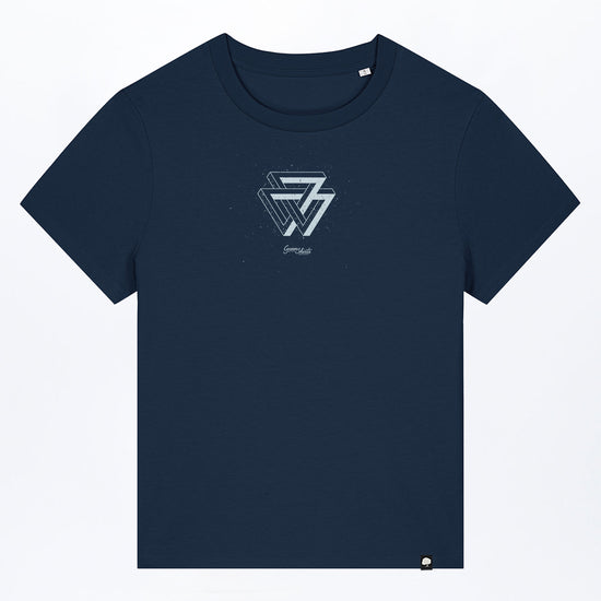 W-STTW172-Basic-T-Shirt-aus-Bio-Baumwolle-Bedrucktes-Design-CASSIMA-Triangle-French-Navy