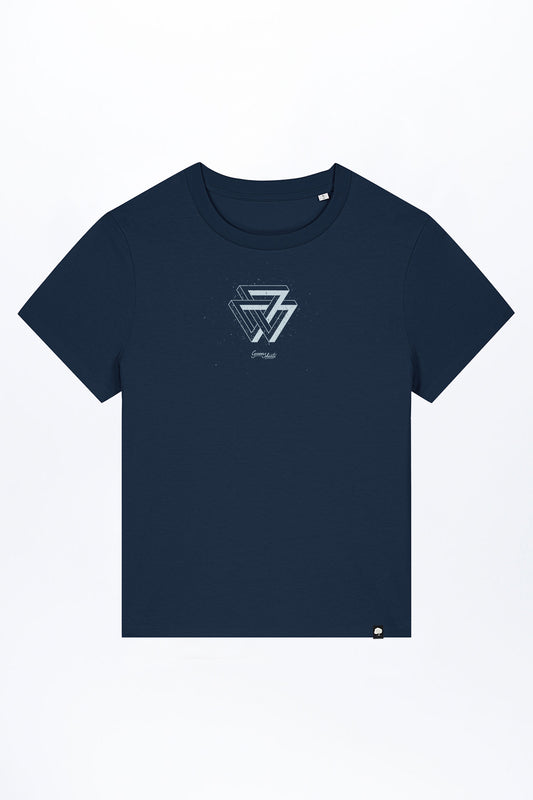 W-STTW172-Basic-T-Shirt-aus-Bio-Baumwolle-Bedrucktes-Design-CASSIMA-Triangle-French-Navy