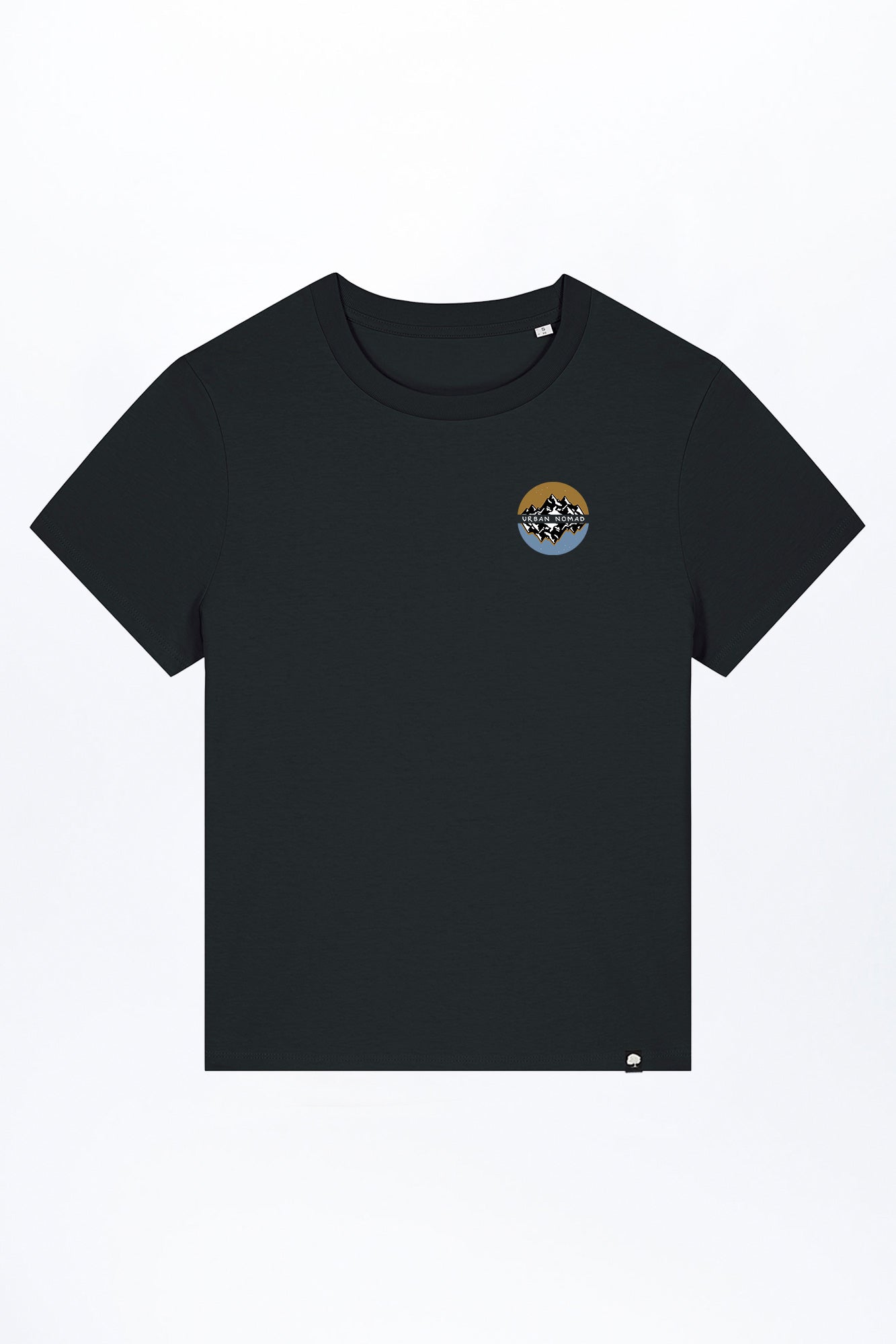 W-STTW172-Basic-T-Shirt-aus-Bio-Baumwolle-Bedrucktes-Design-CASSIMA-Urban-Nomad-Black