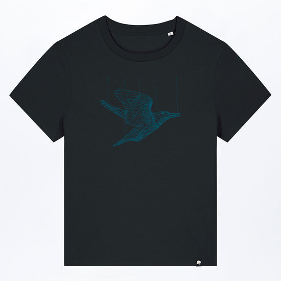 W-STTW172-Basic-T-Shirt-aus-Bio-Baumwolle-Bedrucktes-Design-Freedom-Bird-Black