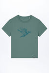 W-STTW172-Basic-T-Shirt-aus-Bio-Baumwolle-Bedrucktes-Design-Freedom-Bird-Green-Bay