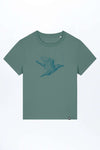 W-STTW172-Basic-T-Shirt-aus-Bio-Baumwolle-Bedrucktes-Design-Freedom-Bird-Green-Bay