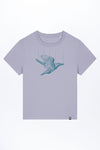 W-STTW172-Basic-T-Shirt-aus-Bio-Baumwolle-Bedrucktes-Design-Freedom-Bird-Lavender