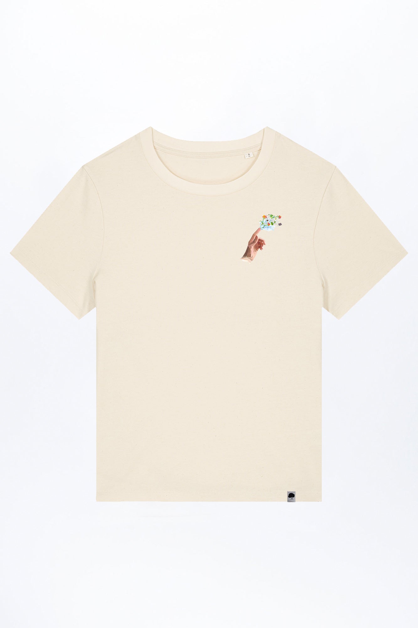 W-STTW172-Basic-T-Shirt-aus-Bio-Baumwolle-Bedrucktes-Design-Hand-of-Goods-Natural-Raw