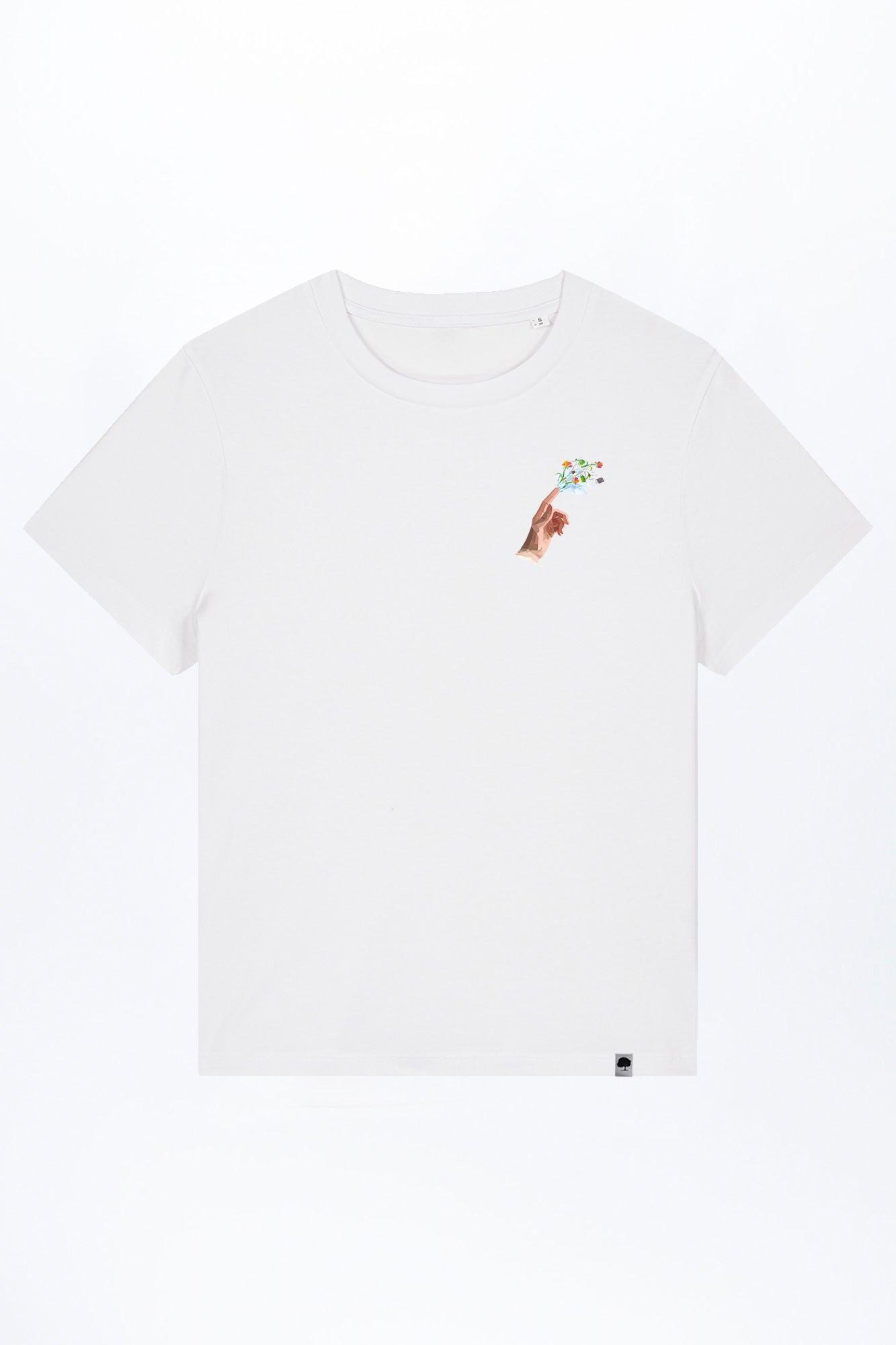 W-STTW172-Basic-T-Shirt-aus-Bio-Baumwolle-Bedrucktes-Design-Hand-of-Goods
