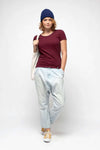 W-STTW172-Basic-T-Shirt-aus-Bio-Baumwolle-Produktionsschritte-Bio-Kleidung-CASSIMA-Burgundy-Vorne3