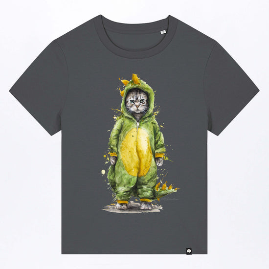W-STTW172-Cat-Fight-Basic-T-Shirt-aus-Bio-Baumwolle-Oekomode-CASSIMA-Anthracite-Vorne