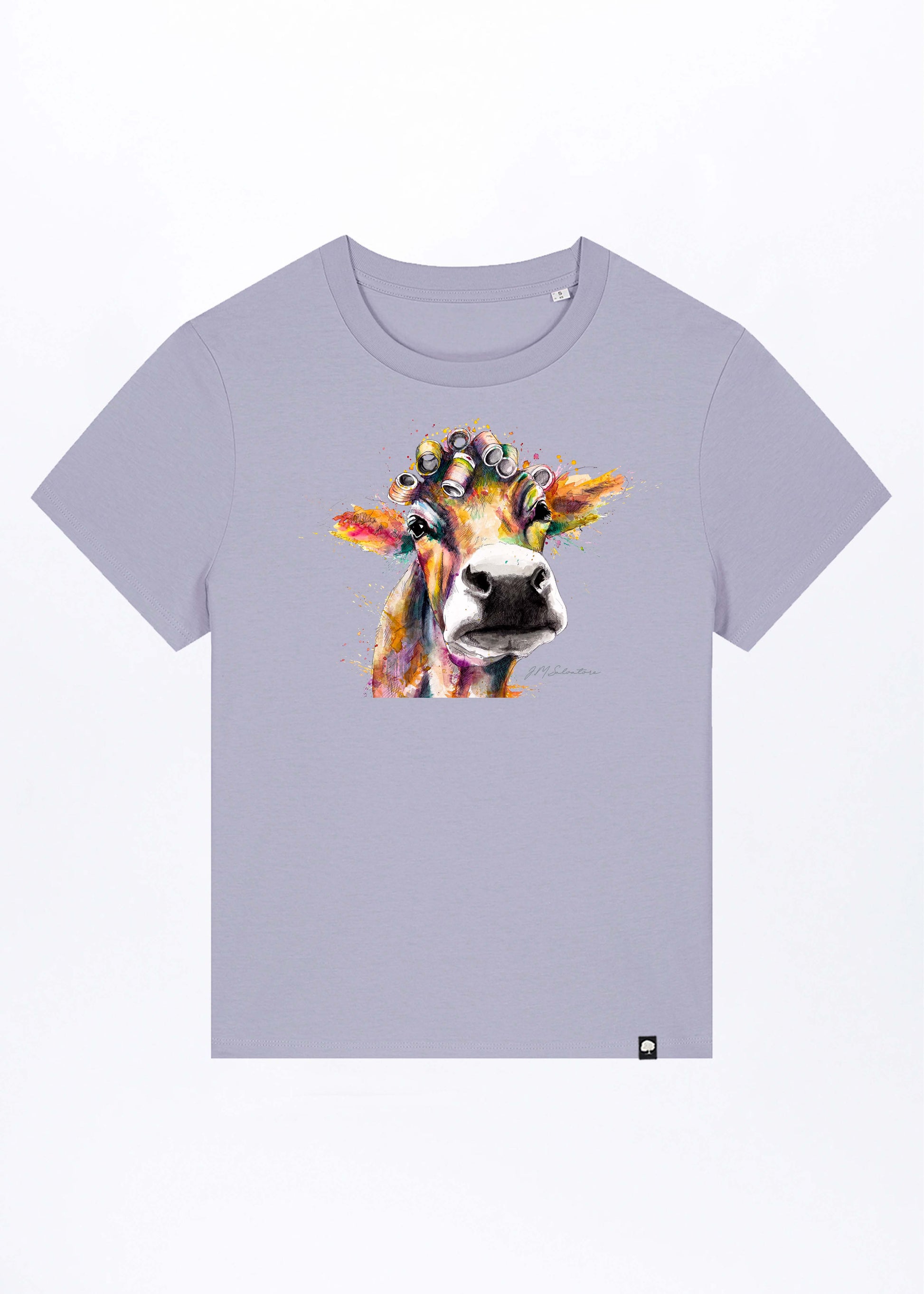 W-STTW172-Cow-Basic-T-Shirt-aus-Bio-Baumwolle-Online-Mode-Shop-CASSIMA-Lavender-Vorne