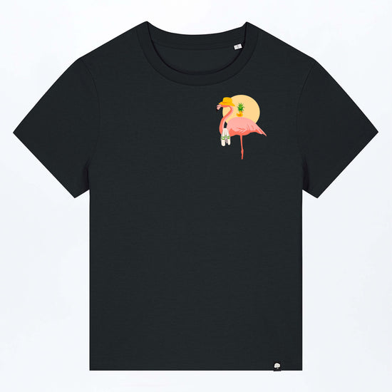 W-STTW172-Flamingo-Summer-Basic-T-Shirt-aus-Bio-Baumwolle-Bio-Fashion-CASSIMA-Black-Vorne