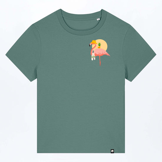 W-STTW172-Flamingo-Summer-Basic-T-Shirt-aus-Bio-Baumwolle-Bio-Fashion-CASSIMA-Green-Bay-Vorne