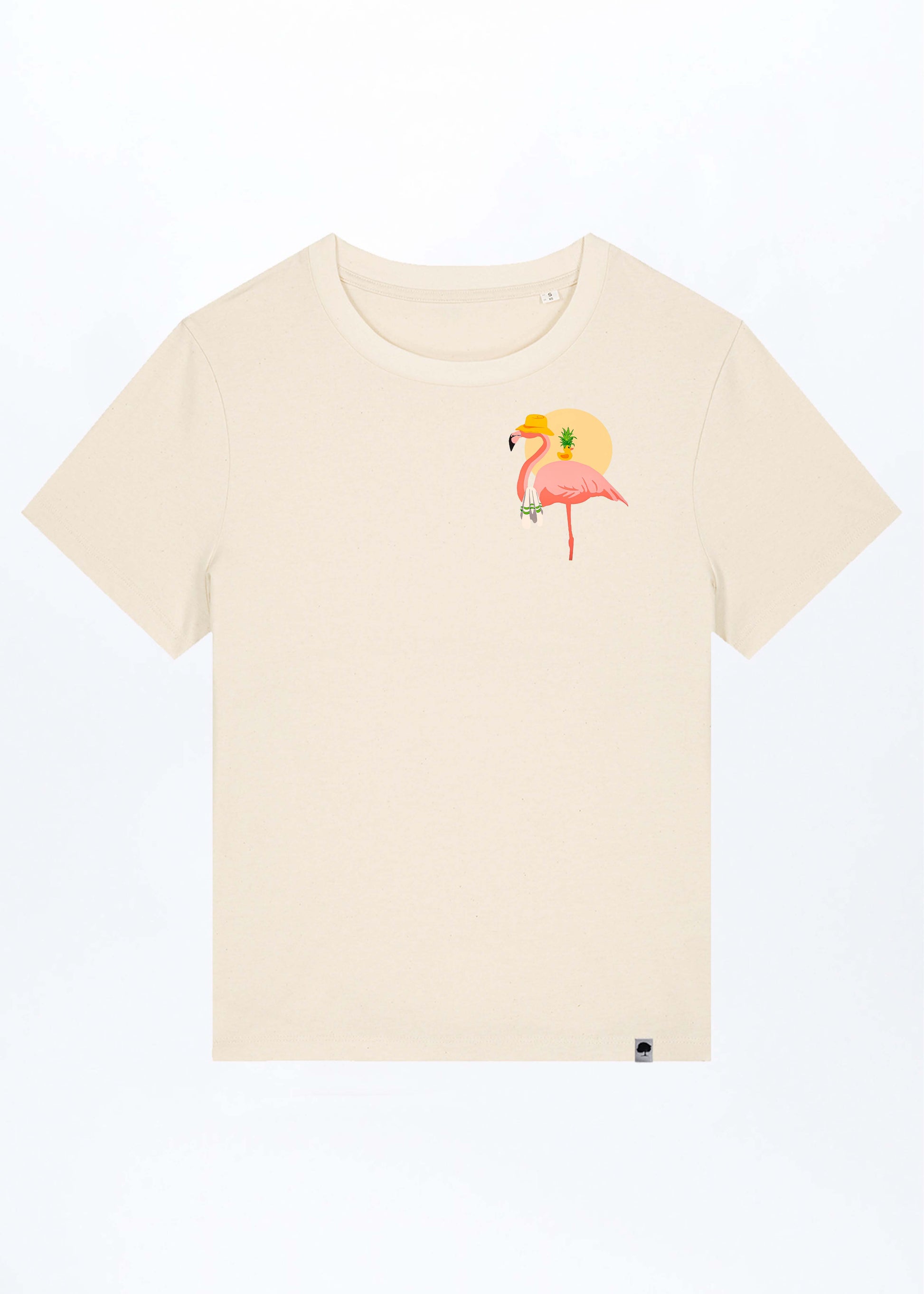 W-STTW172-Flamingo-Summer-Basic-T-Shirt-aus-Bio-Baumwolle-Bio-Fashion-CASSIMA-Natural-Raw-Vorne