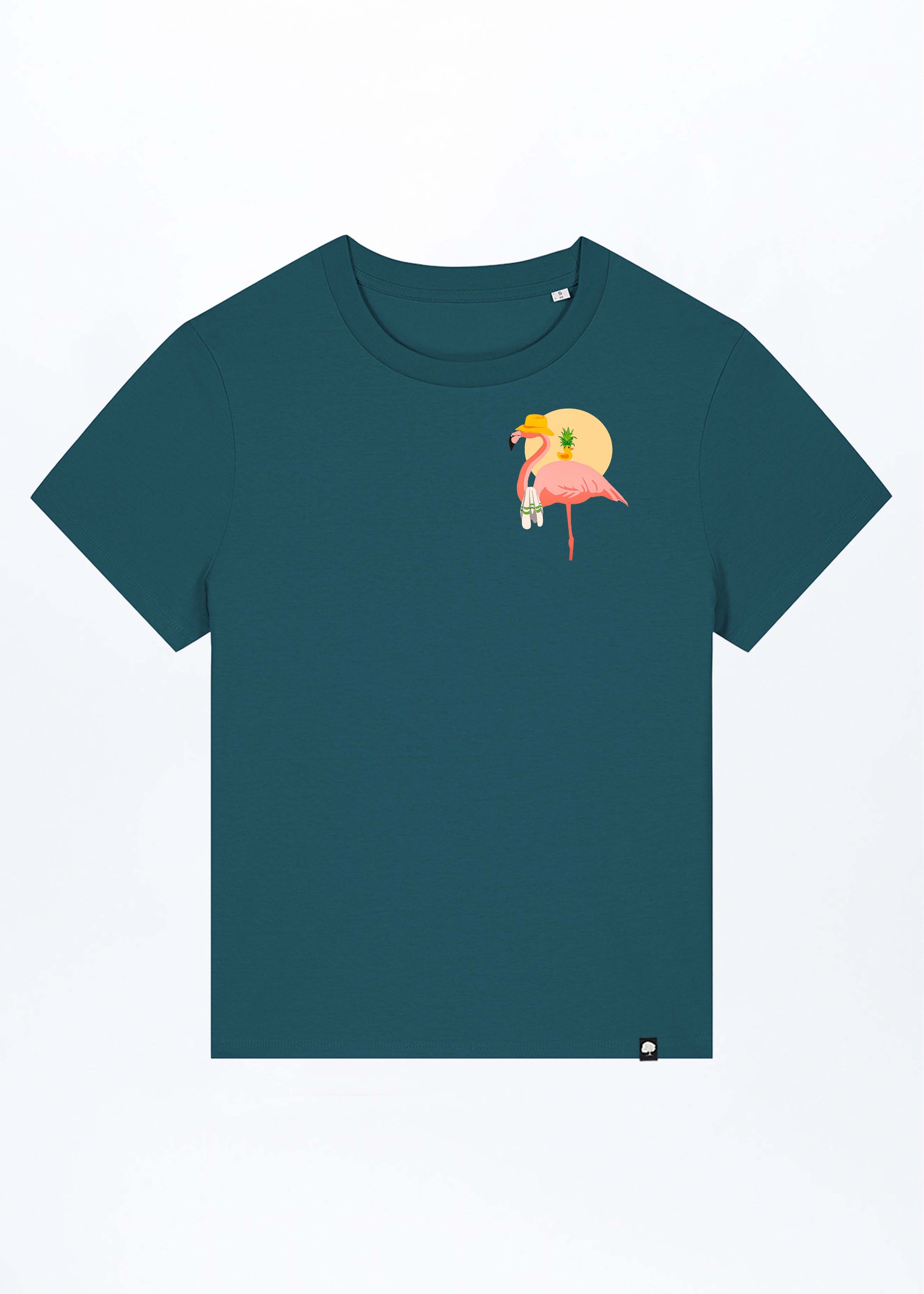W-STTW172-Flamingo-Summer-Basic-T-Shirt-aus-Bio-Baumwolle-Bio-Fashion-CASSIMA-Stargazer-Vorne
