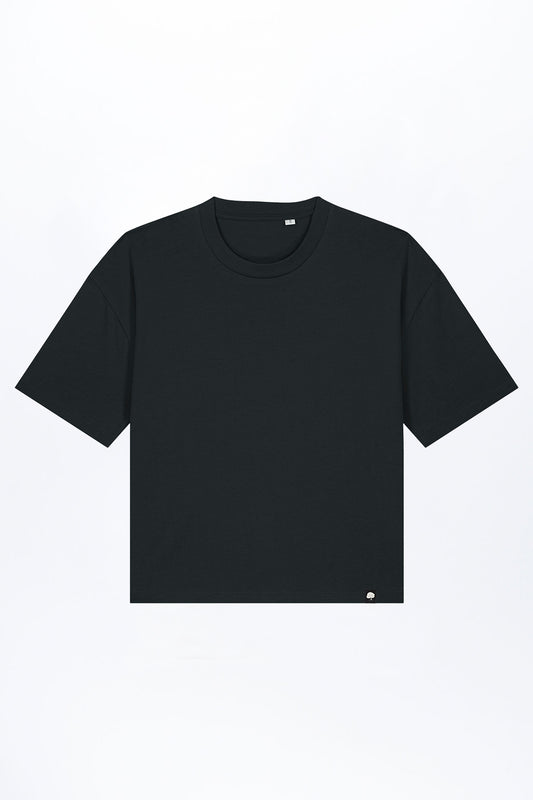 W-STTW175-Boxy-Fit-T-Shirt-aus-Bio-Baumwolle-Bio-Kleidung-BOLLIVI-Black-Vorne