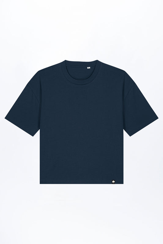 W-STTW175-Boxy-Fit-T-Shirt-aus-Bio-Baumwolle-Bio-Kleidung-BOLLIVI-French-Navy-Vorne