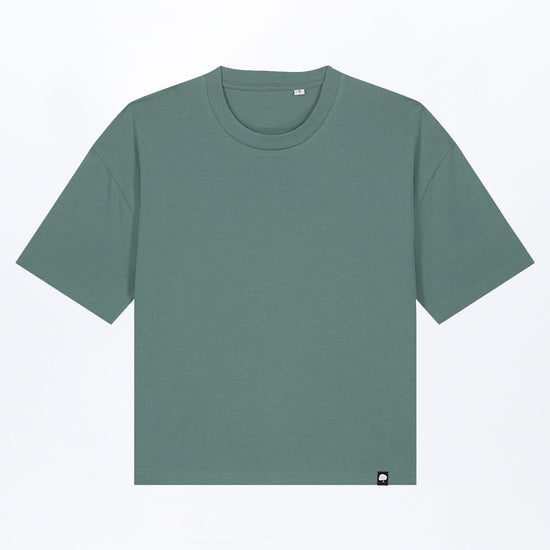 W-STTW175-Boxy-Fit-T-Shirt-aus-Bio-Baumwolle-Bio-Kleidung-BOLLIVI-Green-Bay-Vorne