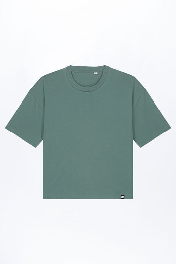 W-STTW175-Boxy-Fit-T-Shirt-aus-Bio-Baumwolle-Bio-Kleidung-BOLLIVI-Green-Bay-Vorne
