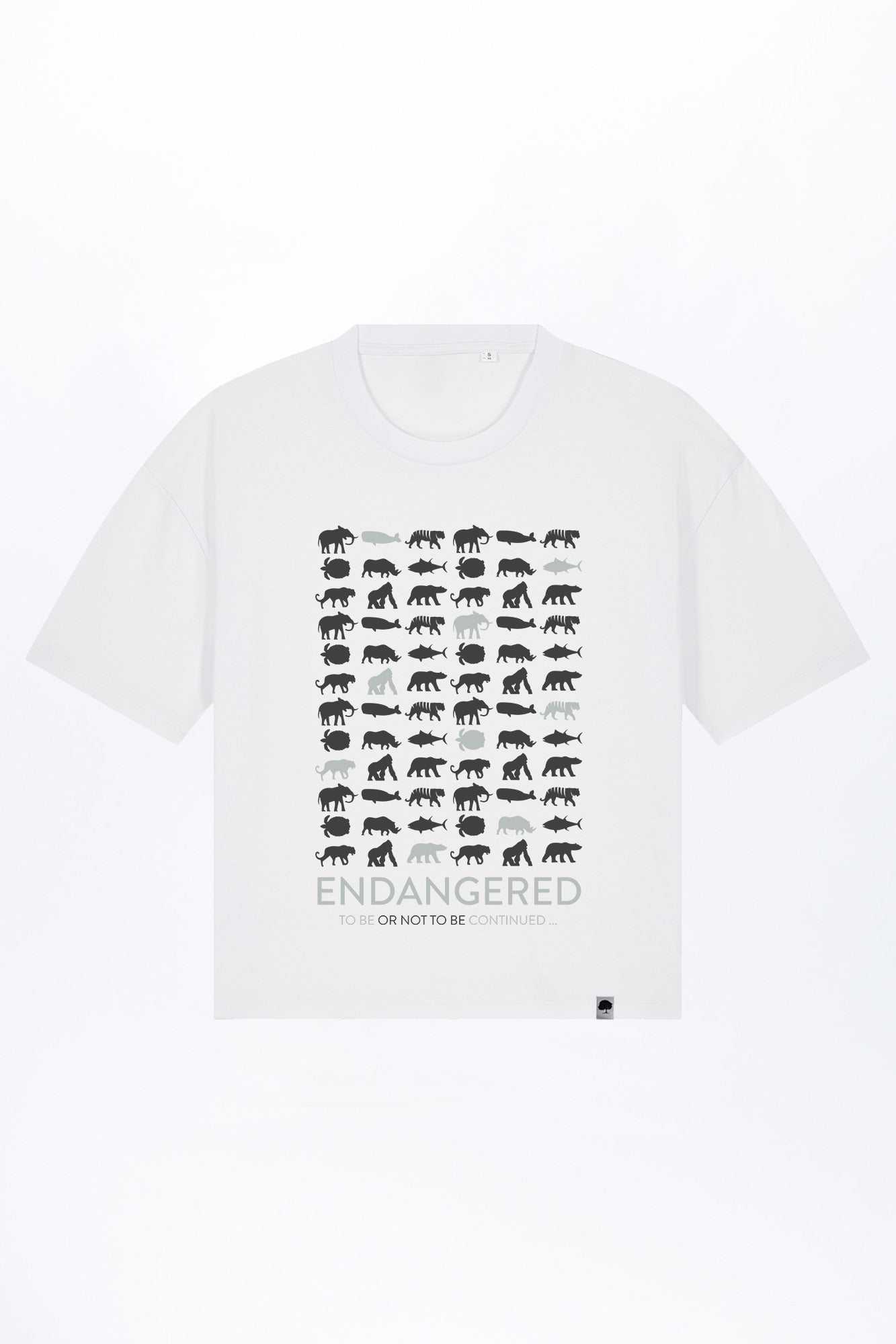 W-STTW175-Boxy-T-Shirt-aus-Bio-Baumwolle-Bedrucktes-Design-Endangered-White