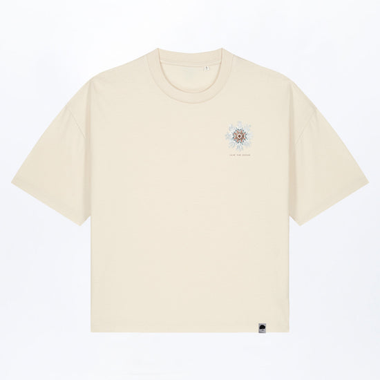 W-STTW175-Oversized-Boxy-T-Shirt-aus-Bio-Baumwolle-Bedrucktes-Design-Sea-flower-2-Natural-Raw