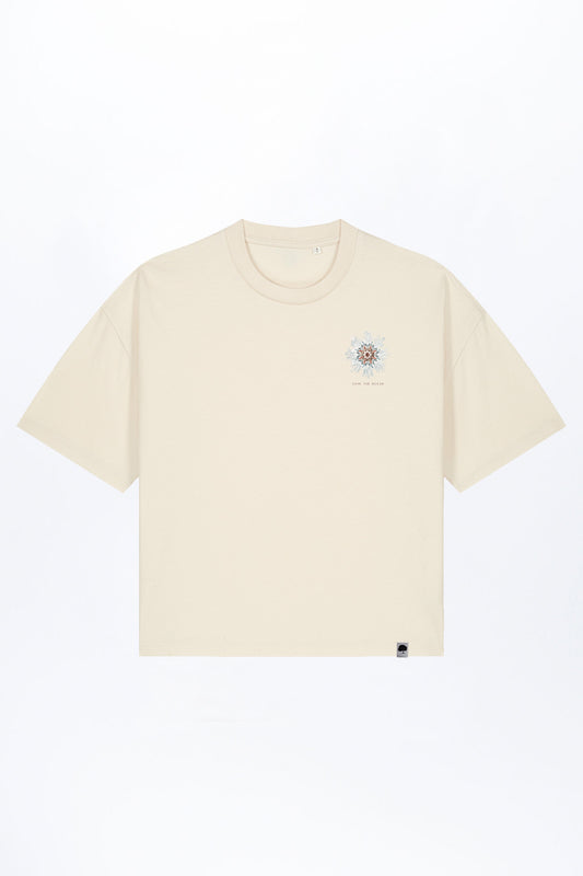 W-STTW175-Oversized-Boxy-T-Shirt-aus-Bio-Baumwolle-Bedrucktes-Design-Sea-flower-2-Natural-Raw