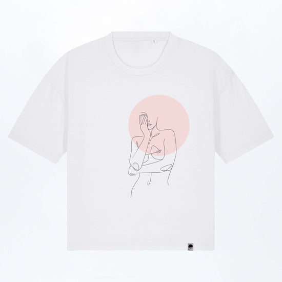 W-STTW175-Women-s-Circle-Boxy-Fit-T-Shirt-aus-Bio-Baumwolle-Faire-Mode-BOLLIVI-White-Vorne