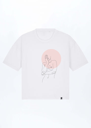 W-STTW175-Women-s-Circle-Boxy-Fit-T-Shirt-aus-Bio-Baumwolle-Faire-Mode-BOLLIVI-White-Vorne
