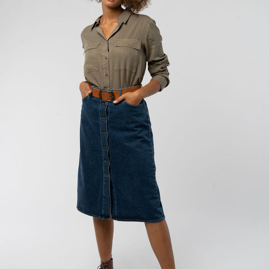 W-Stacey-Denim-Midi-Rock-aus-Bio-Baumwolle-Naturmode-Online-Denim-Blue-Vorne
