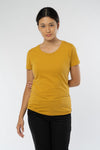 W-Standard-Frauen-T-Shirt-aus-Bio-Baumwolle-Bio-Kleidung-Ochre-Vorne