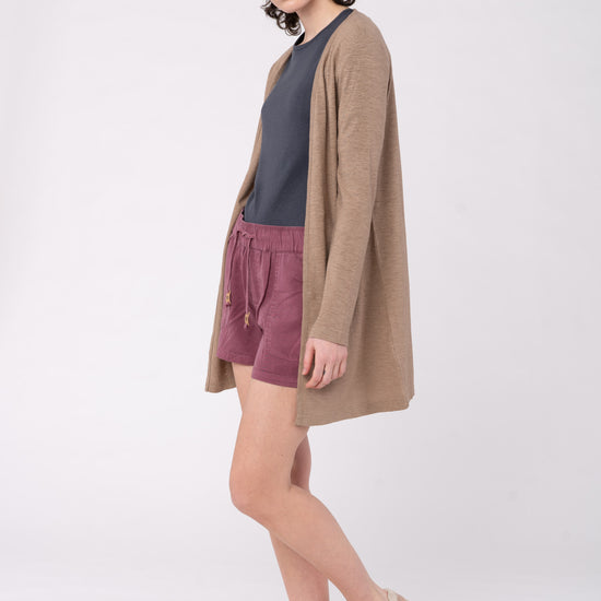 W-TCW1285-INSTOW-Short-aus-Lyocell-Bio-Baumwoll-Kleidung-ALDANIA-Crushed-Berry-Vorne3