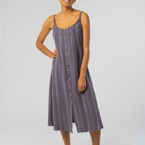 W-TCW3379-Maxi-Dress-aus-TENCEL-Fair-Trade-Sweatshirt-Frauen-VIKA-Periscope-Grey-Breeze-Stripe-Vorne2