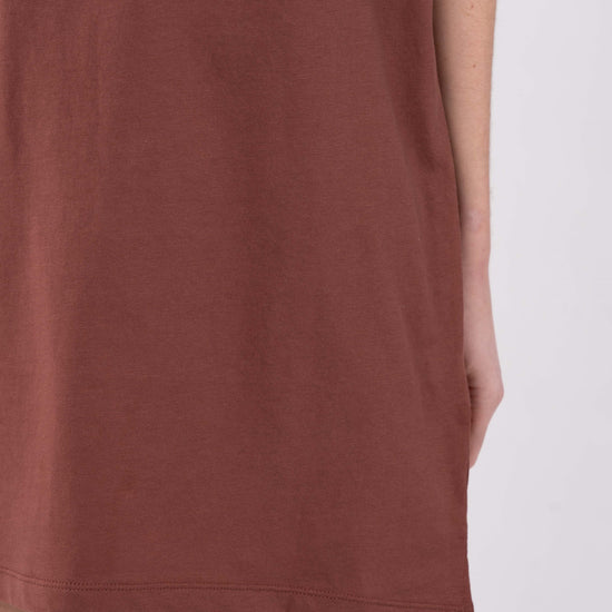 W-mw-121-500-SUNEA-T-Shirt-Kleid-aus-Bio-Baumwolle-Faire-Siegel-Kleidung-TOLSEPU-Mahogany-Vorne4