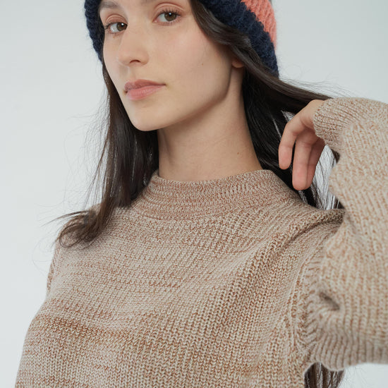 W-mw-152-305-MANIKA-Rippstrick-pullover-aus-Bio-Baumwolle-Fairtrade-Kleidung-Frauen-LESEO-Speckles-Detail