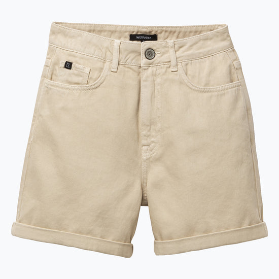 W10628-Cream-Hos-Shorts-Creme
