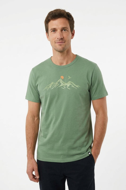 Mountain Gaze Männer Bambus T-Shirt