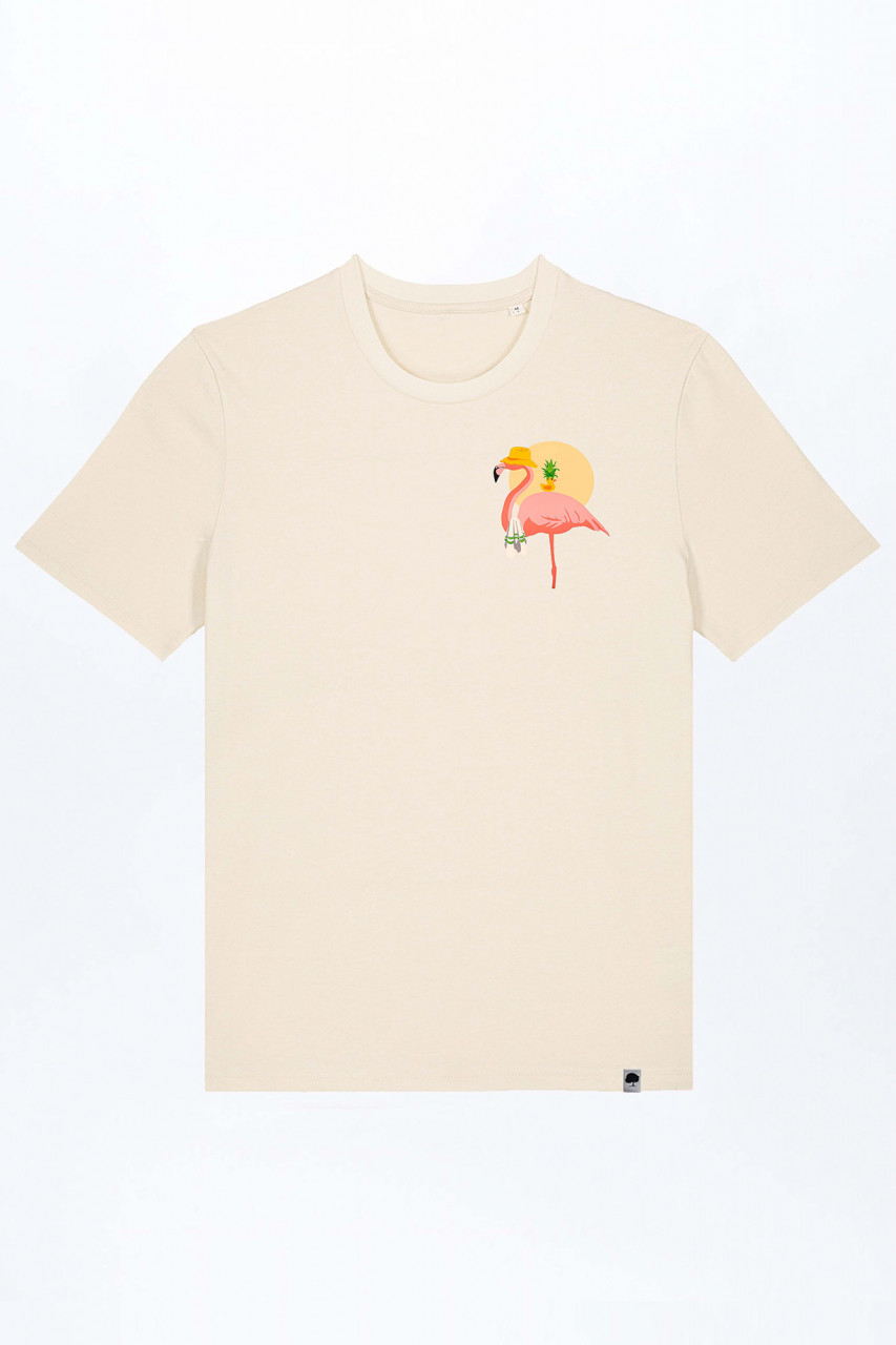 Flamingo Summer Basic T-Shirt out of Organic Cotton