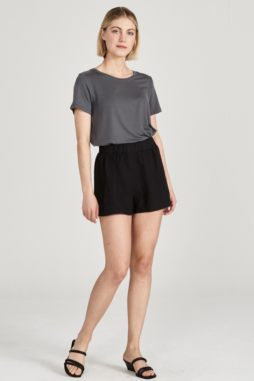 CLEO Kurze Hose aus Leinen