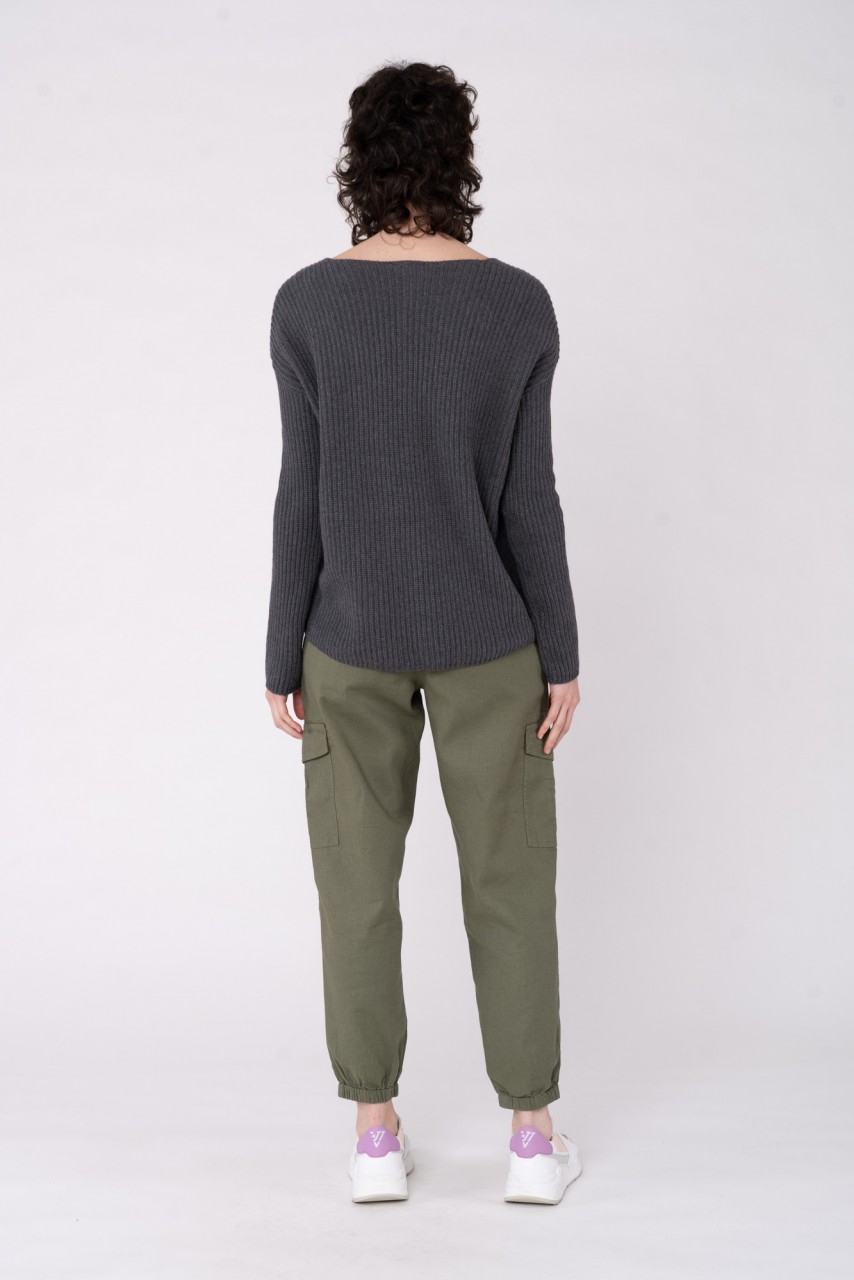 Cotton V-Neck Sweater