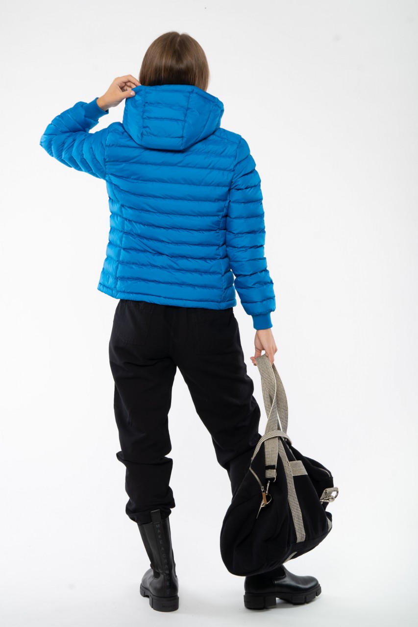 Long Down Jacket out of Recycled Polyester