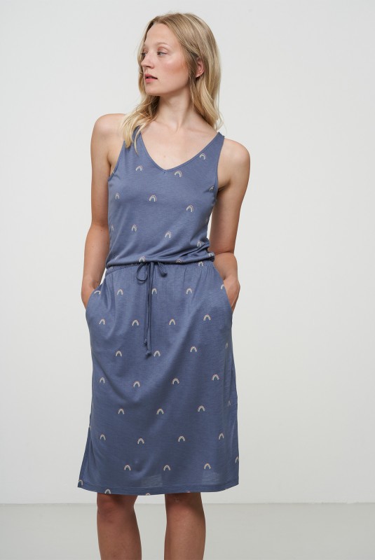 MEDLAR Regenbogen Kleid aus ECOVERO™