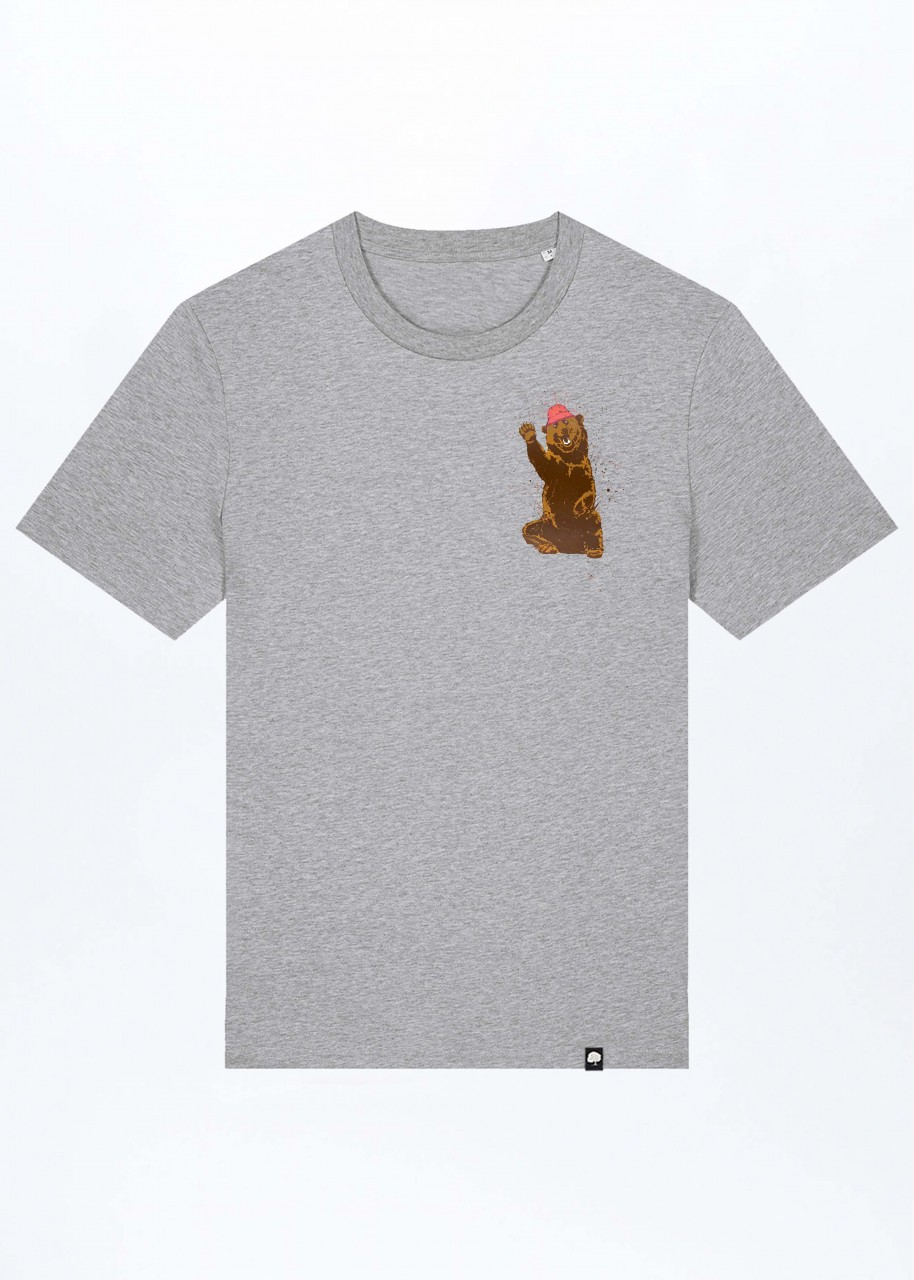 Happy Bear Basic T-Shirt out of Organic Cotton