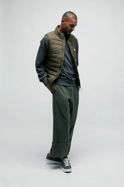 Sustainable recycled down jacket