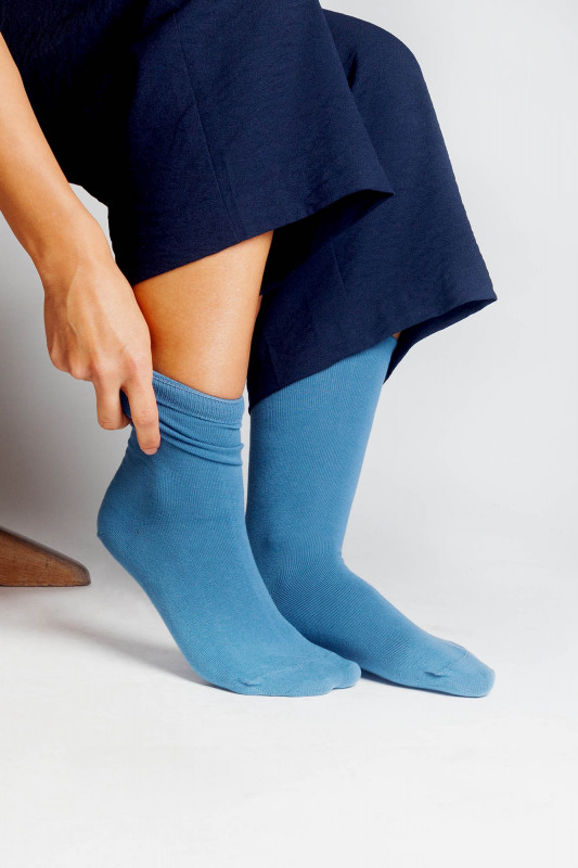 Klassische Socken für Frauen aus Bio Baumwolle