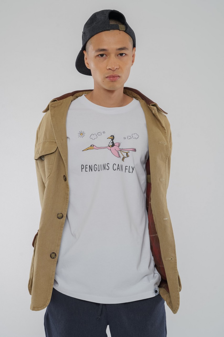 penguin crew neck t shirt