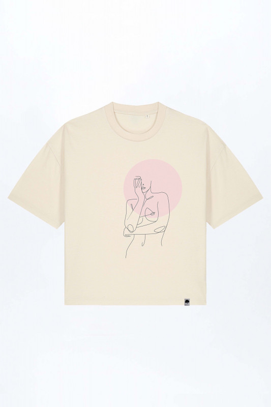 Women's Circle Boxy Fit T-Shirt out of Organic Cotton