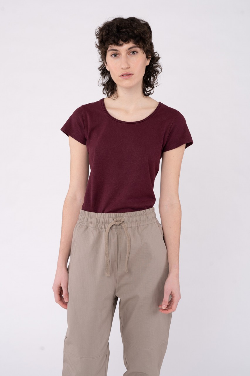Legeres T-Shirt aus Hanf & Bio Baumwolle