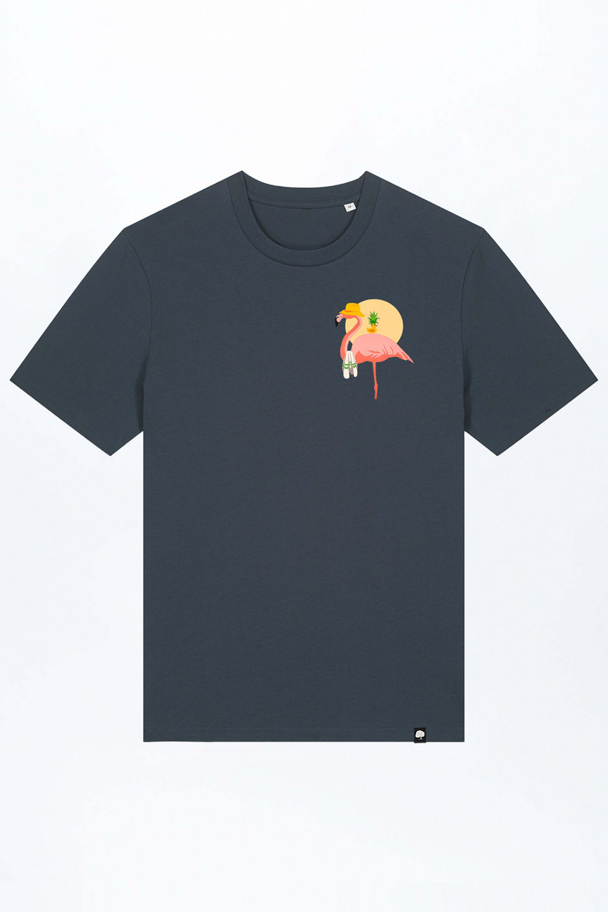 Flamingo Summer Basic T-Shirt out of Organic Cotton