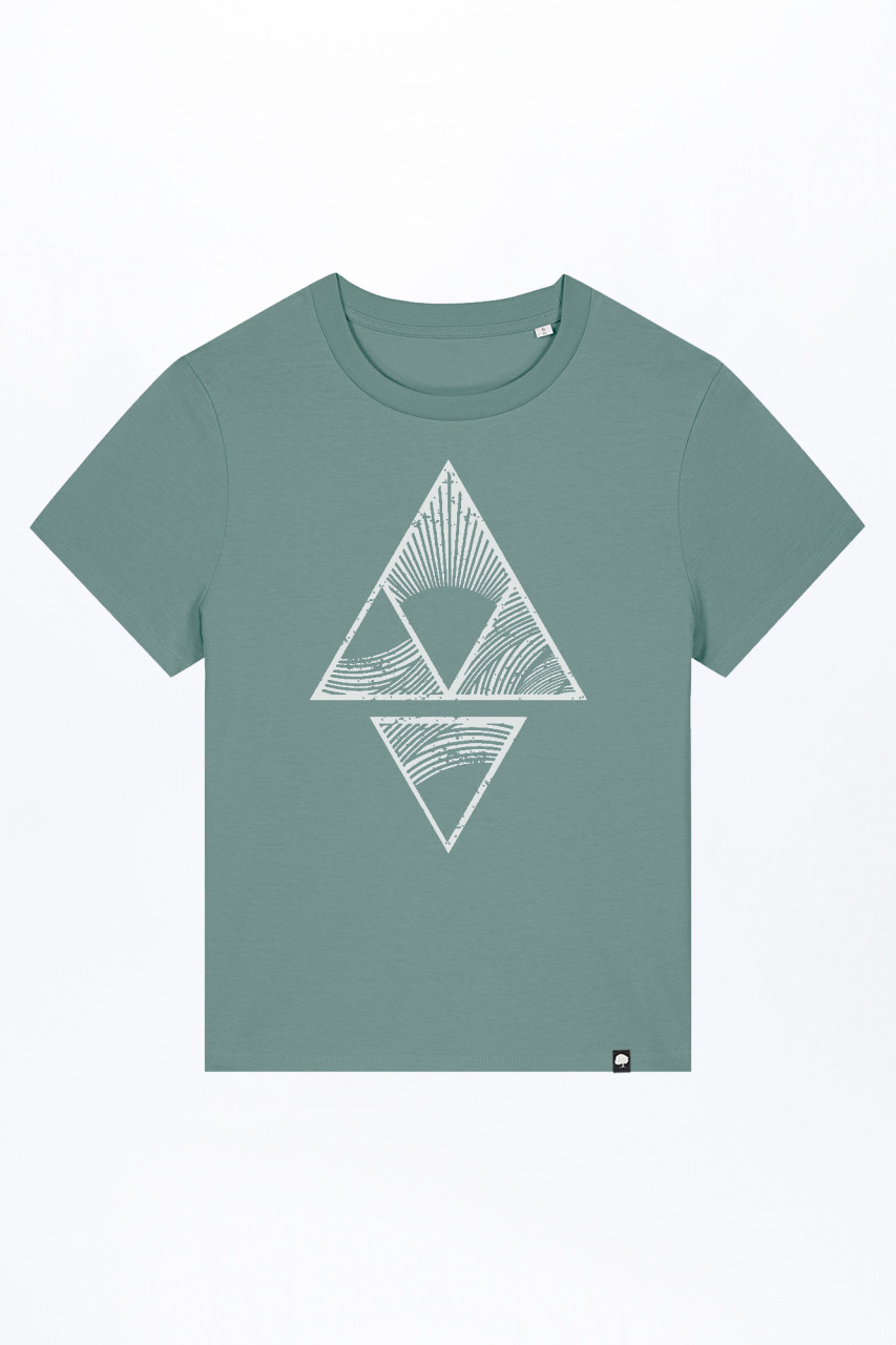 Vintage T-Shirt for Women Rolled Sleeve