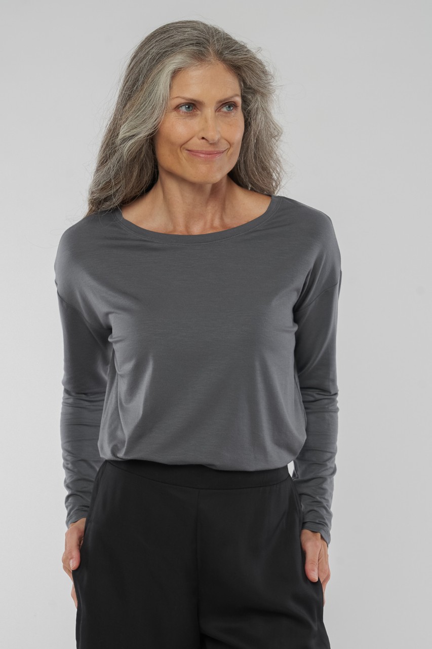 POLLY weites Longsleeve aus Tencel