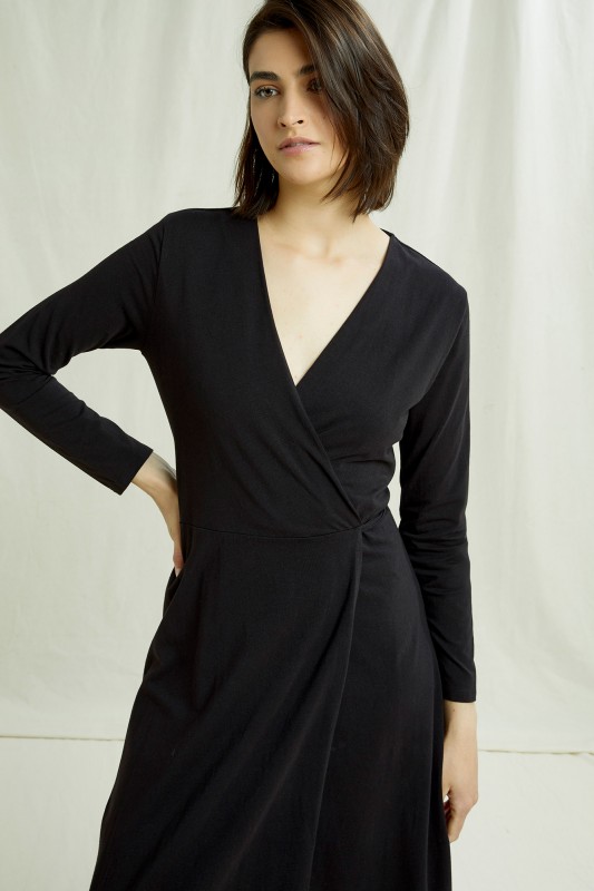 Mathilde Wrap Dress aus Bio Baumwolle